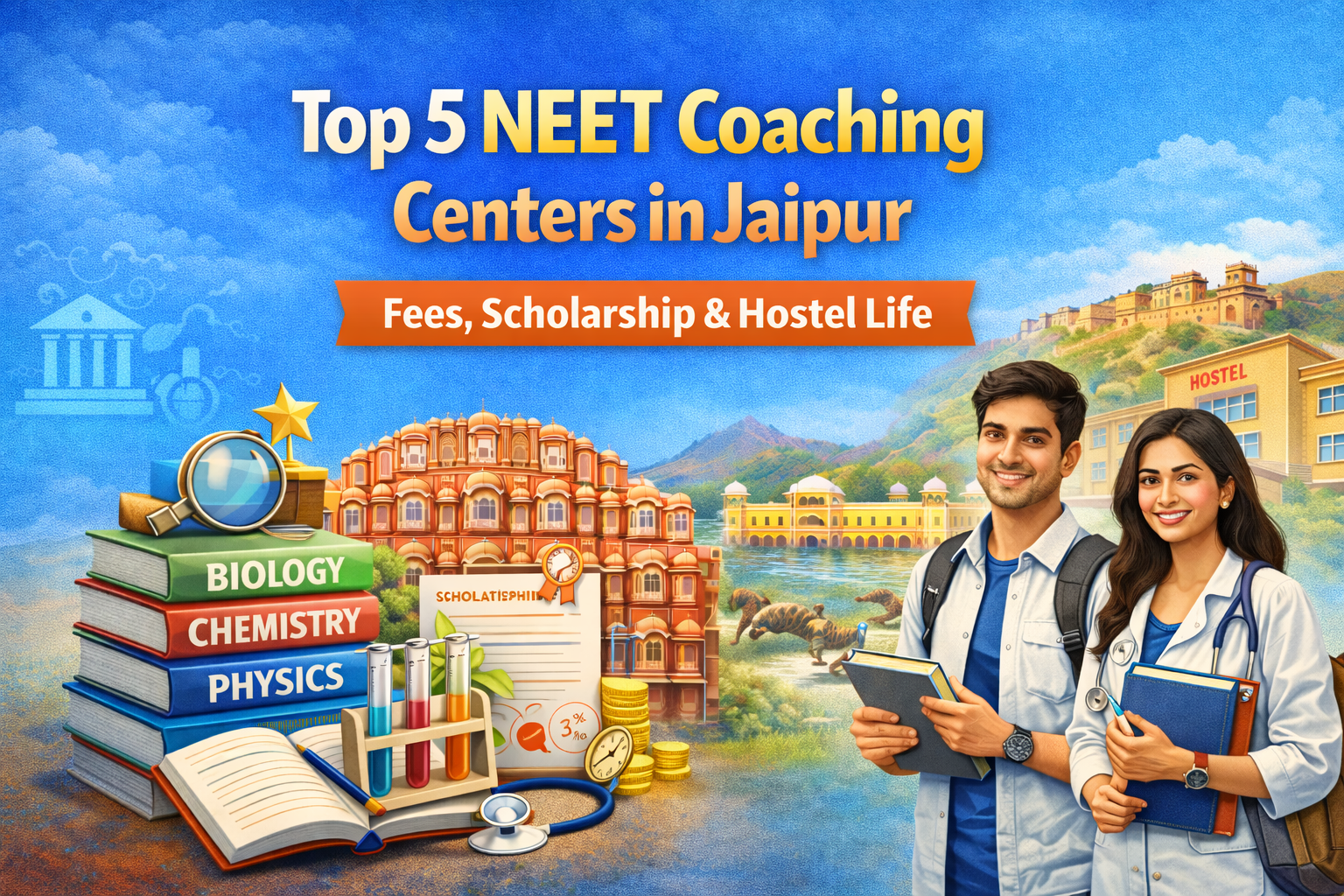Top 5 NEET Coaching Centers in Jaipur: Fees, Scholarship & Hostel Life